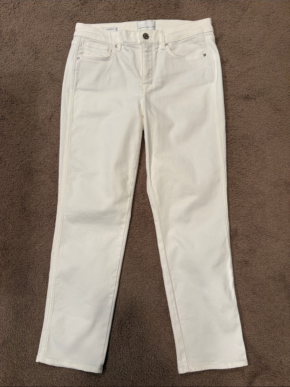 White House Black Market High Rise Straight Jeans Size 8